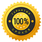 100% гарантия сроков