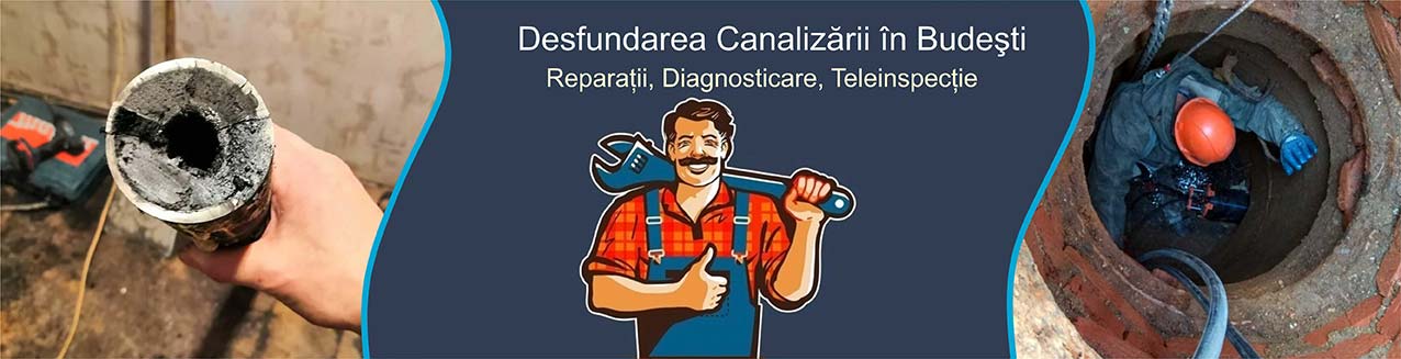 Desfundarea canalizării în Budeşti