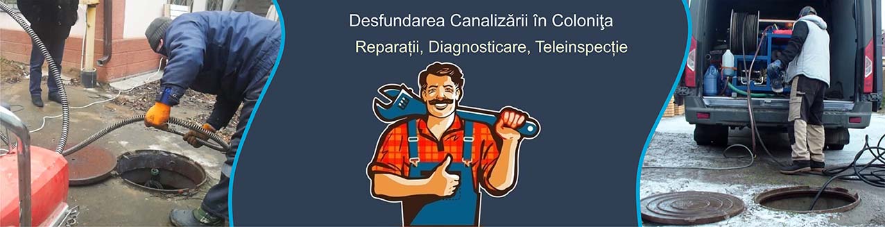 Desfundarea canalizarii în Coloniţa