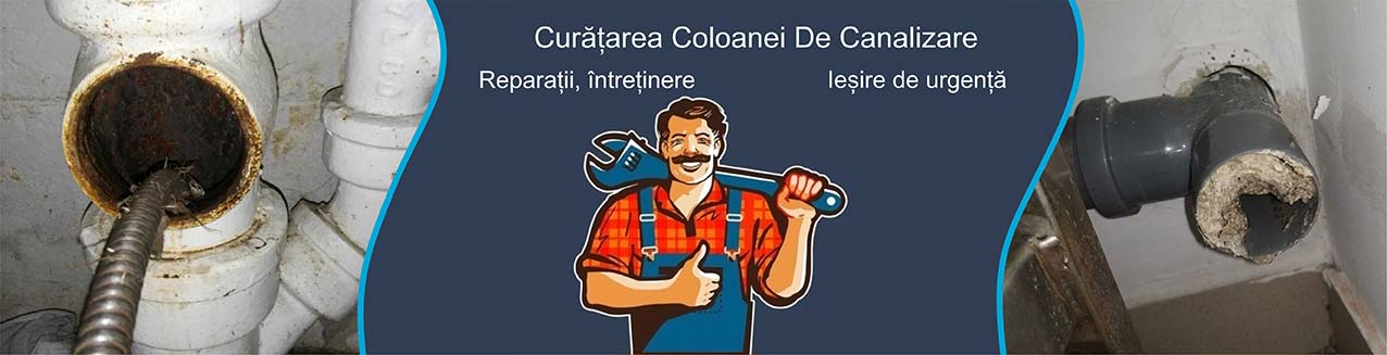Curățarea coloanei de canalizare