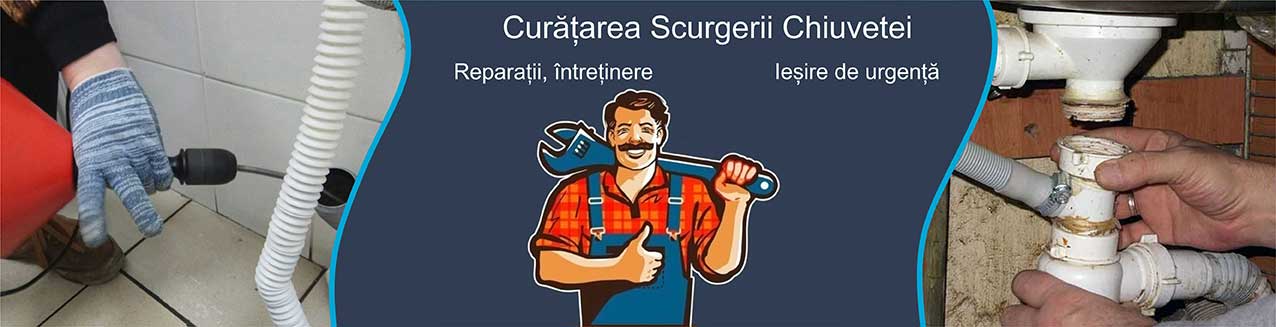Curățarea scurgerii chiuvetei
