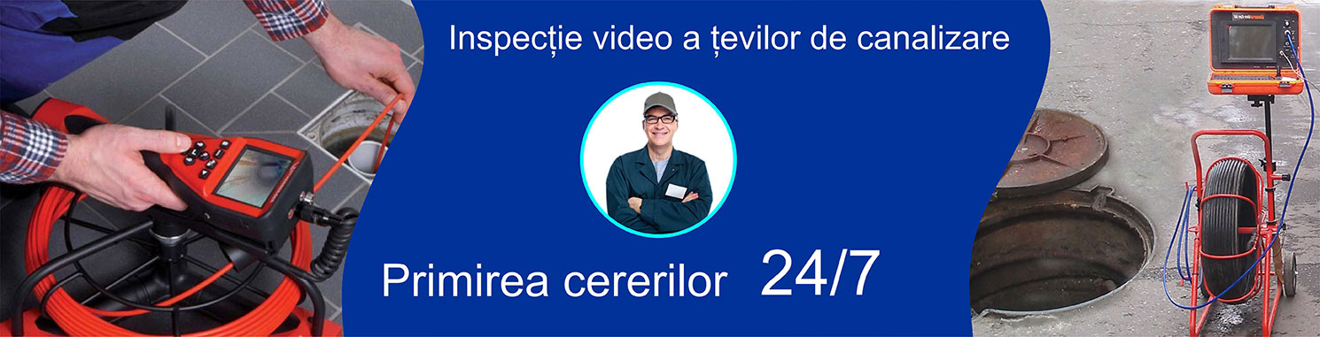 Inspecție video a țevilor de canalizare