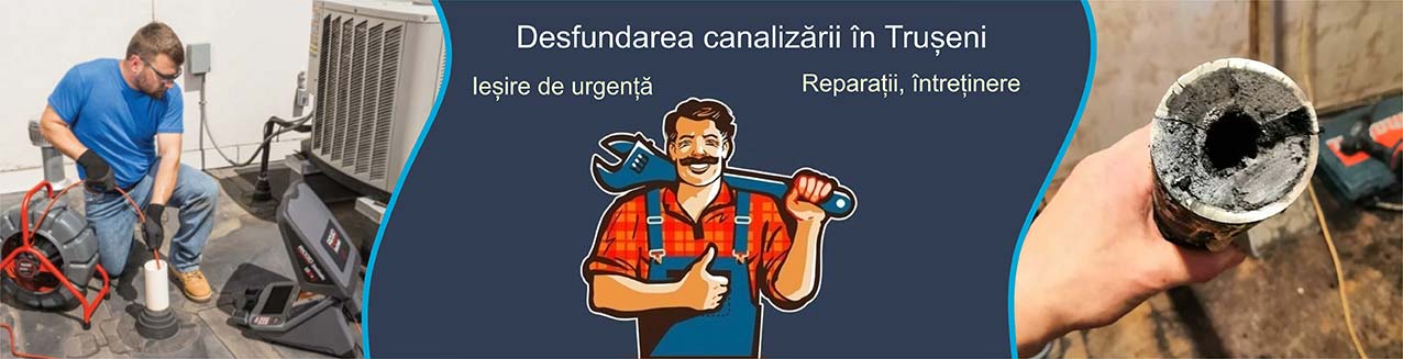 Desfundarea canalizarii Truseni 